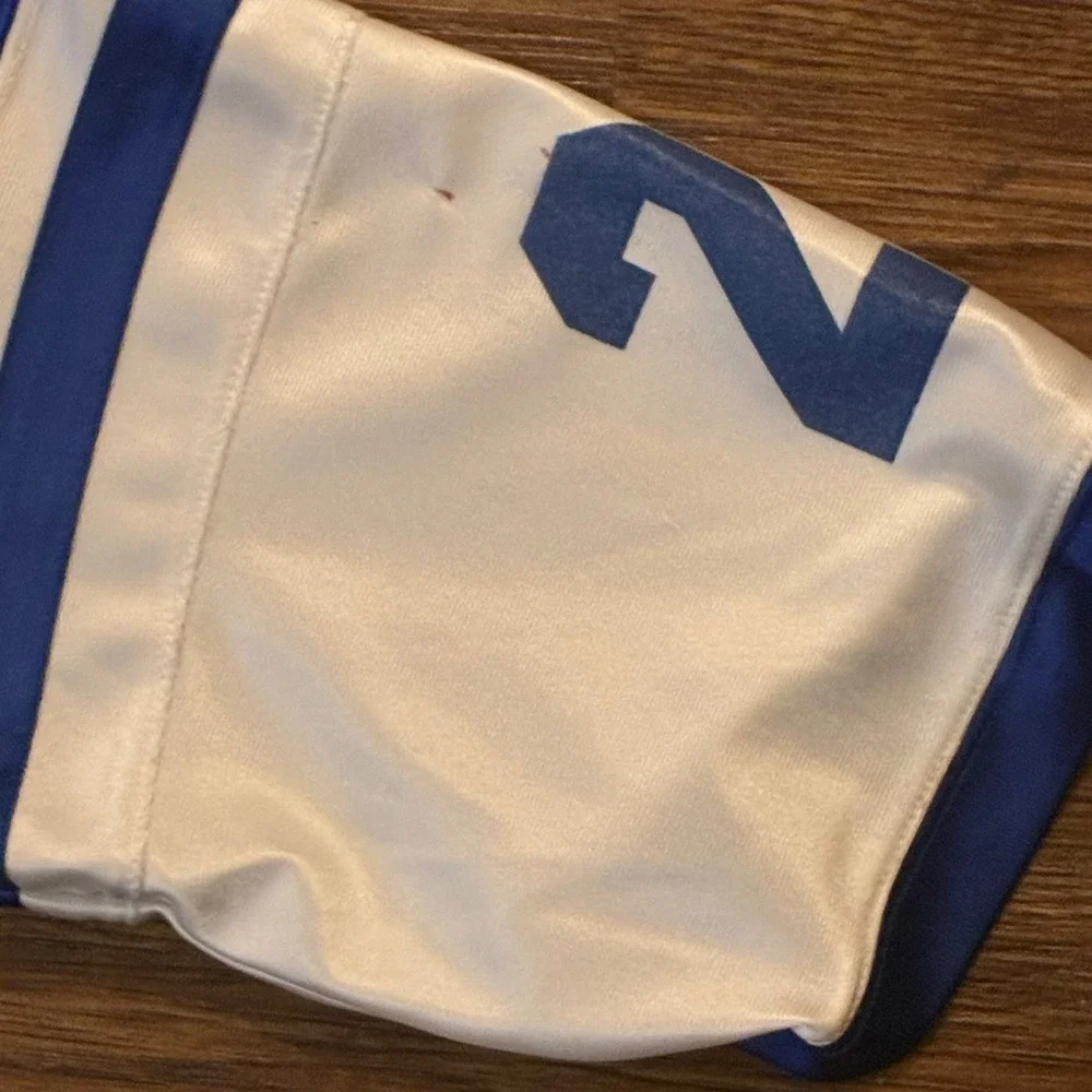 Vintage Starter Gridiron Football Jersey #27 Blue White Youth Large 90s